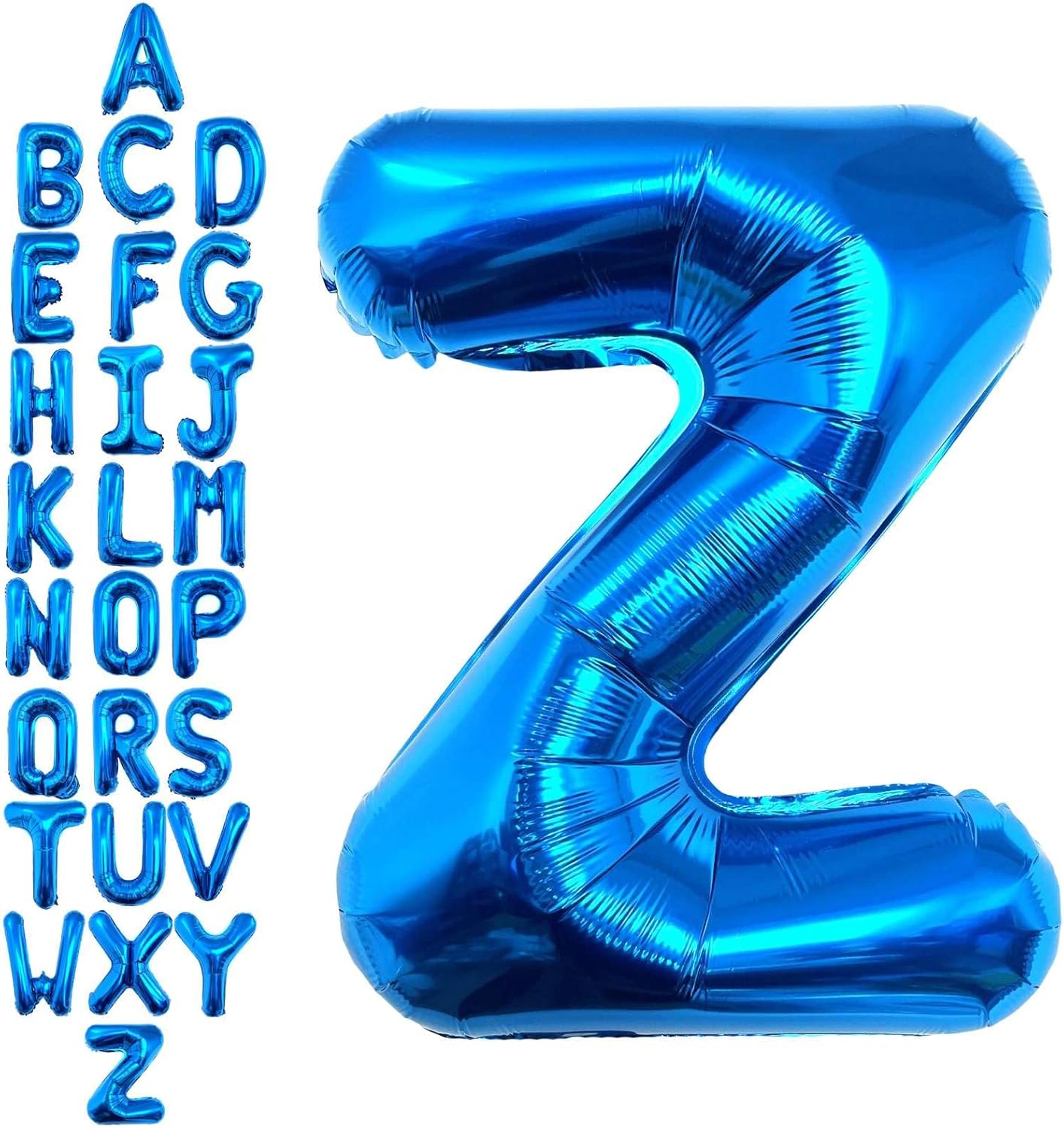 40 Inch Blue Letter A Balloons, DIY Phrase Foil Alphabet Letter A Balloons DIY Word A Banner for Birthday Anniversary Celebration Graduation Party Supplies Decoration