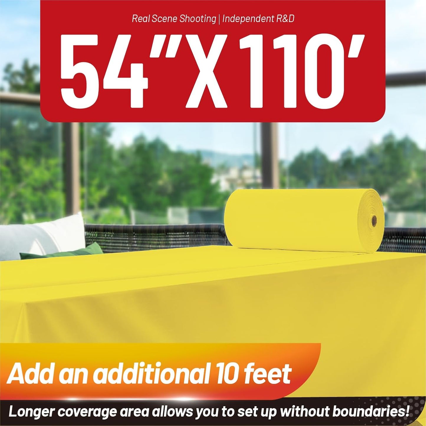 Plastic Table Cloth, 310 Ft X 54 in Disposable Tablecloth White Plastic Tablecloth with Any Cut Sliding Cutters Premium Table Cover Roll for Picnics, Parties, Birthdays, Weddings