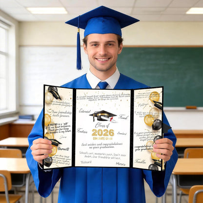 kockuu 2026 Graduation Guest Book Signature Board, Pink Class of 2026 Graduation Sign in Book to Sign Decor for Grad Party High School College Grad Gifts