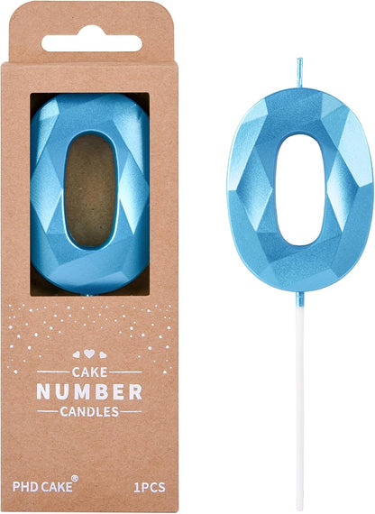 PHD CAKE 2.76 Inch Crystal Black 9 Number Birthday Candles, Black Number Candles, Cake Number Candles, Party Celebration