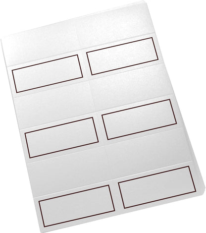 Single Line Border Printable Place Cards, Gold (Choose Color), Set of 60 (10 Sheets), Laser & Inkjet Printers - Wedding, Party, Dinner, and Special Events - Made in the USA
