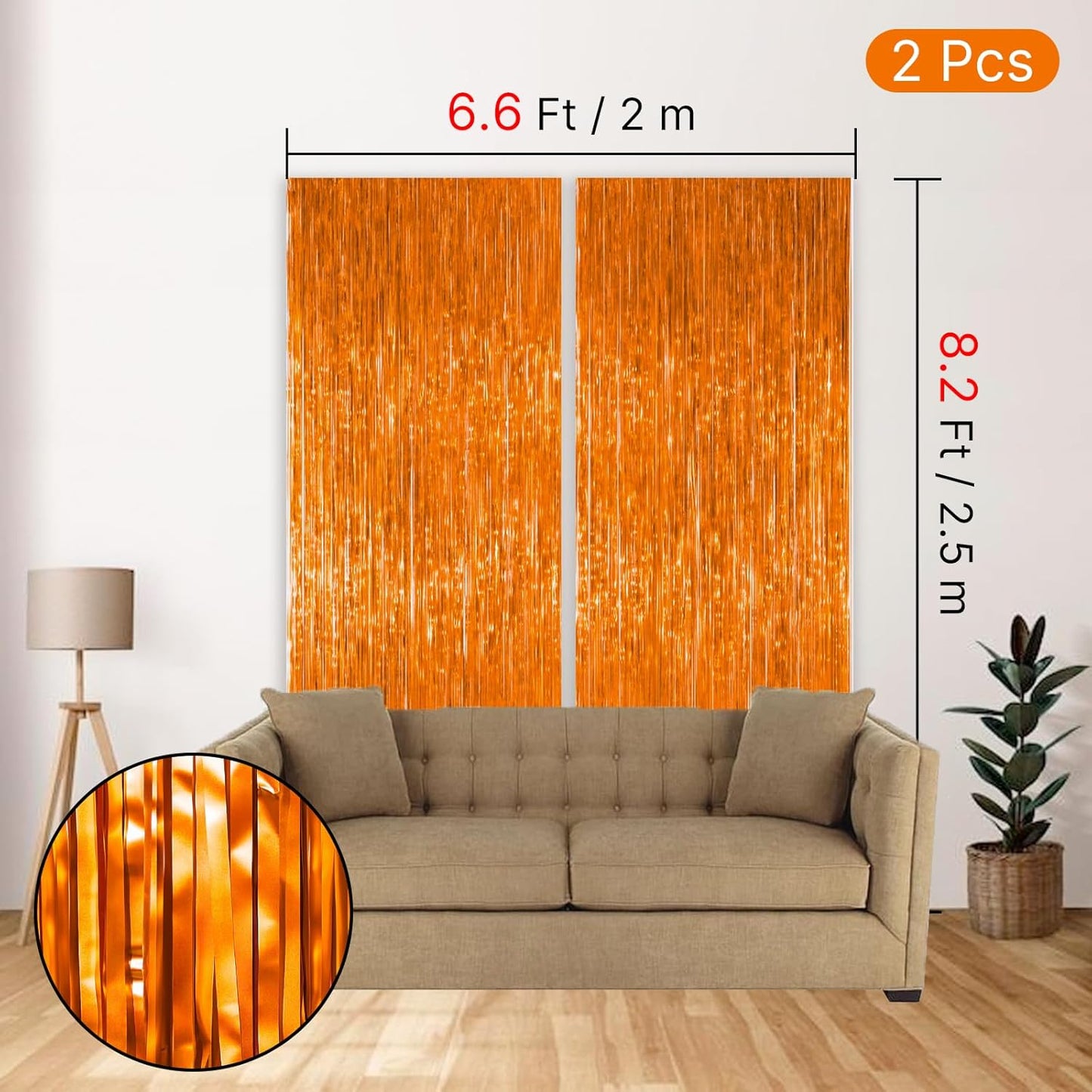 PartyWoo Silver Streamers 3pcs Tinsel Backdrop 8.2FT Metallic Tinsel Foil Fringe Streamer Curtains Party Photo Booth Backdrop for Graduation Baby Shower Bachelorette Wedding Disco Party Decorations