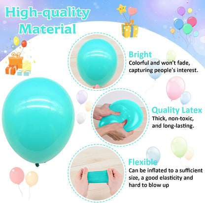 60 Pcs Blue and Silver Balloons, Navy Royal Blue Silver Party Balloons with Metallic Confetti Helium Latex Balloons for Birthday Baby Showers Fathers Day 2025 Graduation Decoration