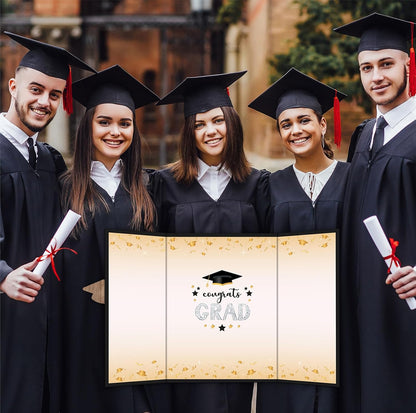 DYIRBIIY 18"X12" Graduation Signature Board - Class of 2026 - Grad Guest Book Alternative for College & High School Students, Congrats Graduate Gift, Party Favors & Decors(Blue) - A10