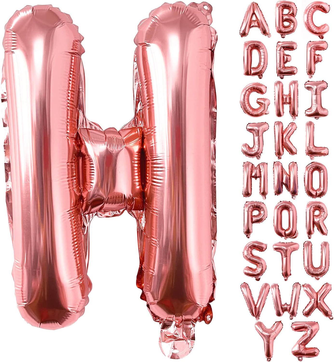 Lovoir 40 Inch Large Rose Gold Letter A Balloons Big Size Jumbo Mylar Foil Helium Balloon for Birthday Party Celebration Decorations Alphabet Rose Gold A