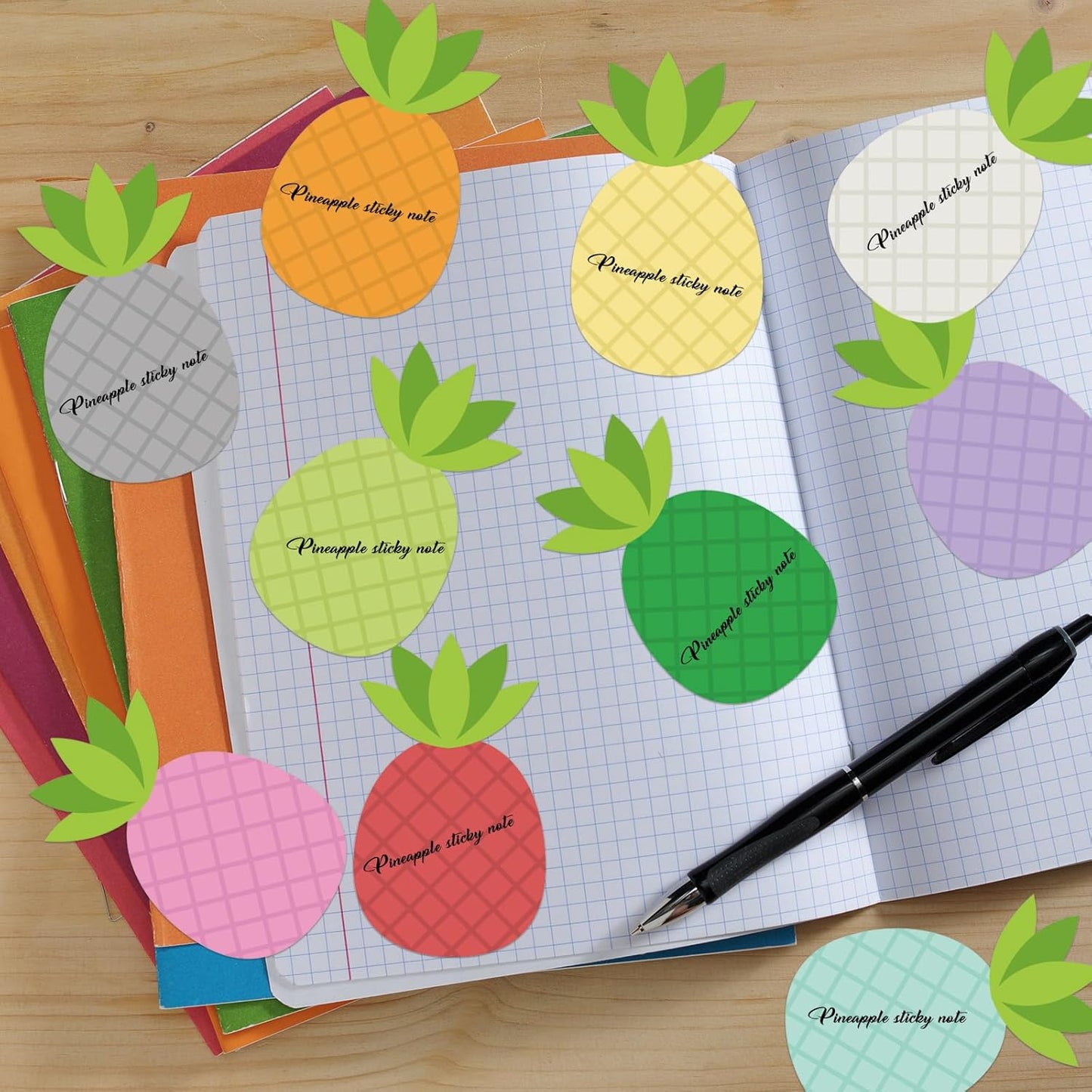12 Pcs Ice Cream Sticky Notes Summer Popsicle Sticky Notepad Colorful Self-Adhesive Post Notes Cute Mini Memo Pad Removable Note for Office School Classroom Student Ice Cream Party Favors