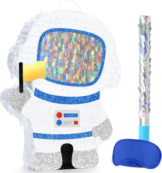 WERNNSAI Soccer Ball Piñata-Soccer Party decoration Piñata with Blindfold Bat for Kids Sports Themed Birthday Party Supplies Mirror Roller Skating Pull String - Colors D