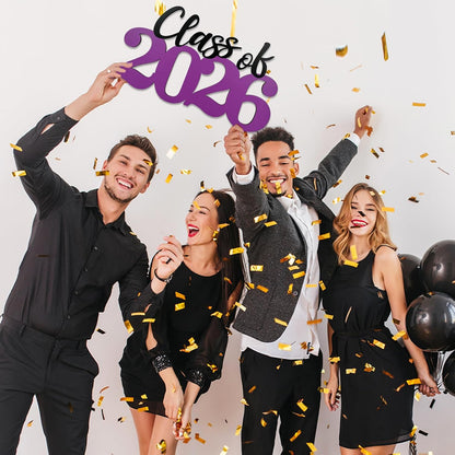 Class of 2026 Wooden Sign Graduation Party Decorations 2026 White Graduation Photo Booth Prop Senior2026 Sign for High School College Party
