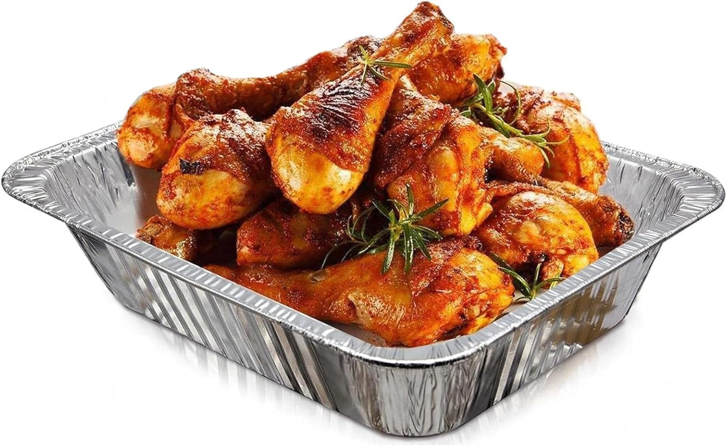 Waytiffer Aluminum Pans 9x13 Disposable Foil Pans (10 Pack) Half Size Deep Steam Table Pans Extra Thick for Baking, Cooking, Roasting, Heating, Serving & Lining Steam-Table Trays
