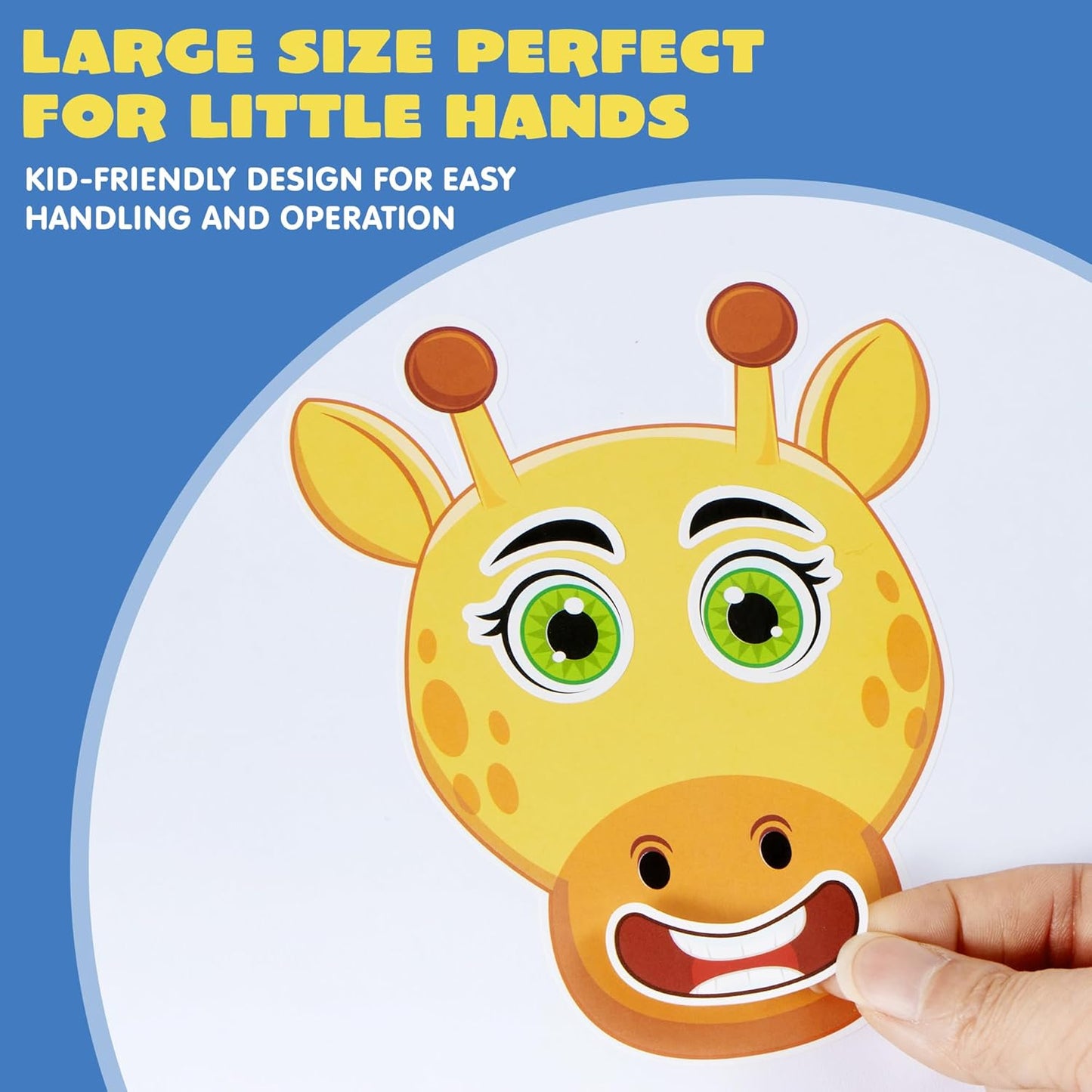 JOYIN 36 Sheets 9"x6" Make a face Stickers for Kids, Make Your Own Animal Stickers with Unicorn, Dinosaur, Sea and Safari Animals, Crafts Birthday Party Favors, Goodie Bags Classroom Activities