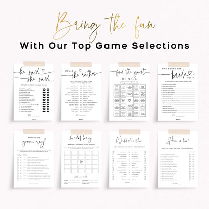 GardenCity Find The Guest Bingo Game Cards, Bridal Shower Games, Baby Shower Bingo, Wedding Game, 50 Cards - Wildflower