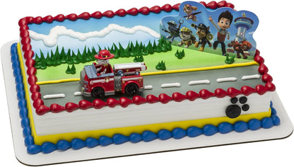 DecoPac Paw Patrol Reporting For Duty Rings, Cupcake Decorations Featuring Chase, Marshall, Skye, And Rubble - 24 Pack
