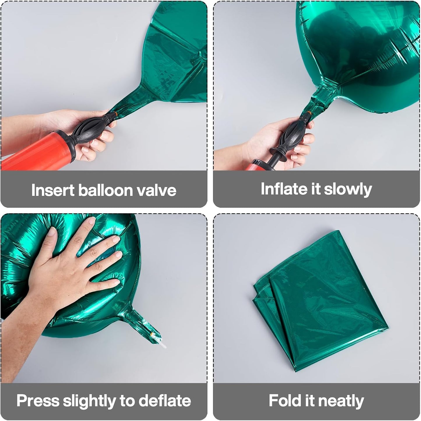 PartyWoo Metallic Gold Foil Balloons 20pcs Different Sizes Pack of 22 15 10 Inch Large Round Foil 4D Inflatable Mirror Ball Mylar Balloons for Graduation Birthday Baby Shower Party Decorations