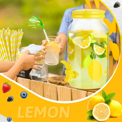Havawish 2 Pcs 1 Gallon Plastic Beverage Dispenser with Spigot Clear Summer Kitchen Fridge Drink Dispenser for Parties Lemonade Juice Tea Beer Cold Water (Red,Cylinder)