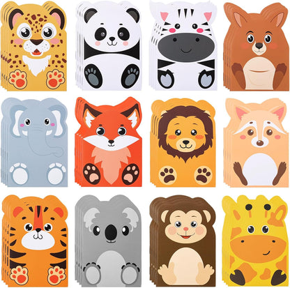 Maxdot 48 Pcs Farm Animals Mini Notebooks Bulk Party Favors Gift Small Cute Pocket Notepads with 20 Sheets, Gifts for Birthday, Back to School Party Classroom Prizes Gift