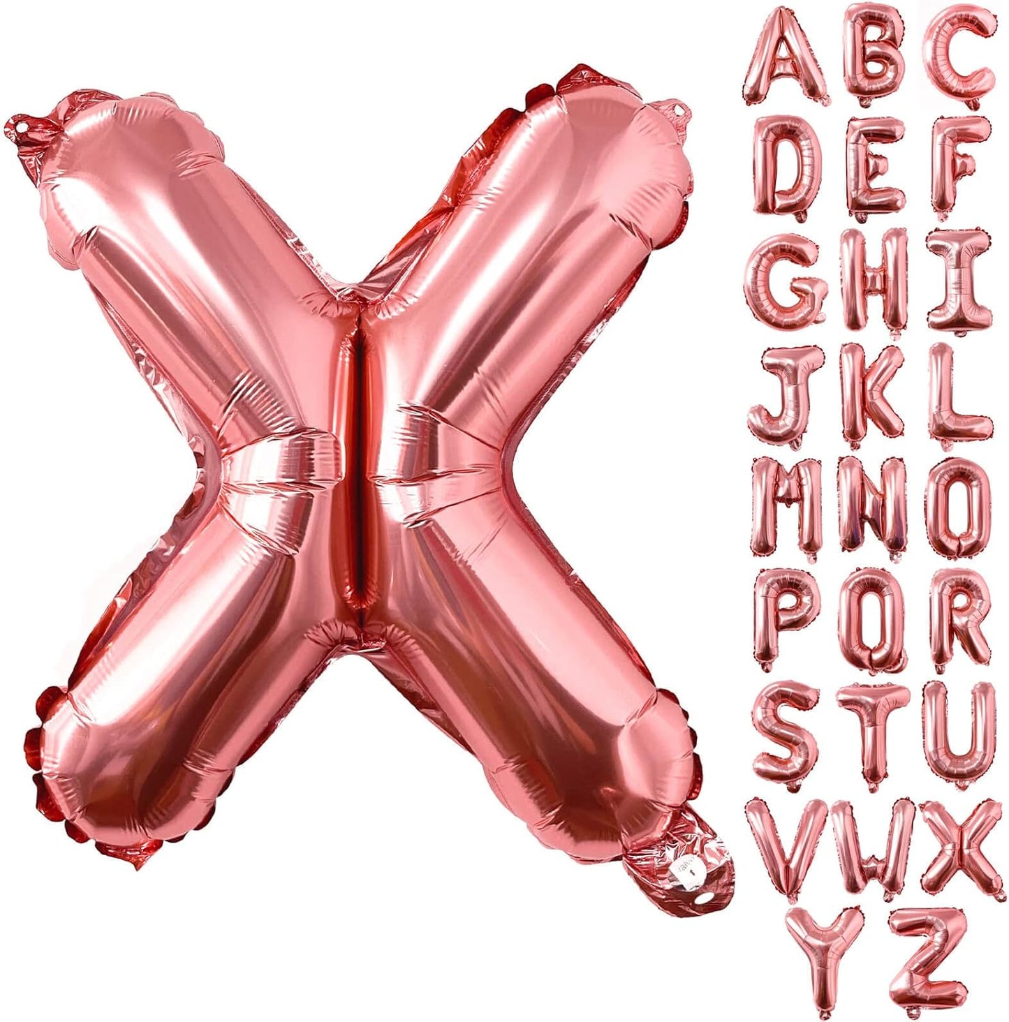 Lovoir 40 Inch Large Rose Gold Letter A Balloons Big Size Jumbo Mylar Foil Helium Balloon for Birthday Party Celebration Decorations Alphabet Rose Gold A