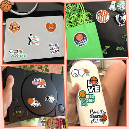 QTL Neon Stickers for Teens & Students Prizes, Waterproof Vinyl Party Favor Stickers, School Rewards, Water Bottle and Laptop, 50PCS - Colors A