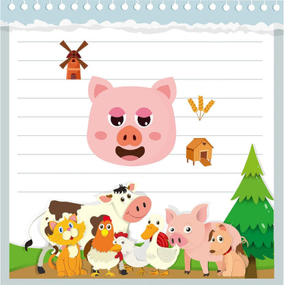 24 Sheets Cupcake Make a Face Sticker Sheets for Kids Todders Activities, Make Your Own Stickers for Kids Birthday Party Favor Supplies Craft