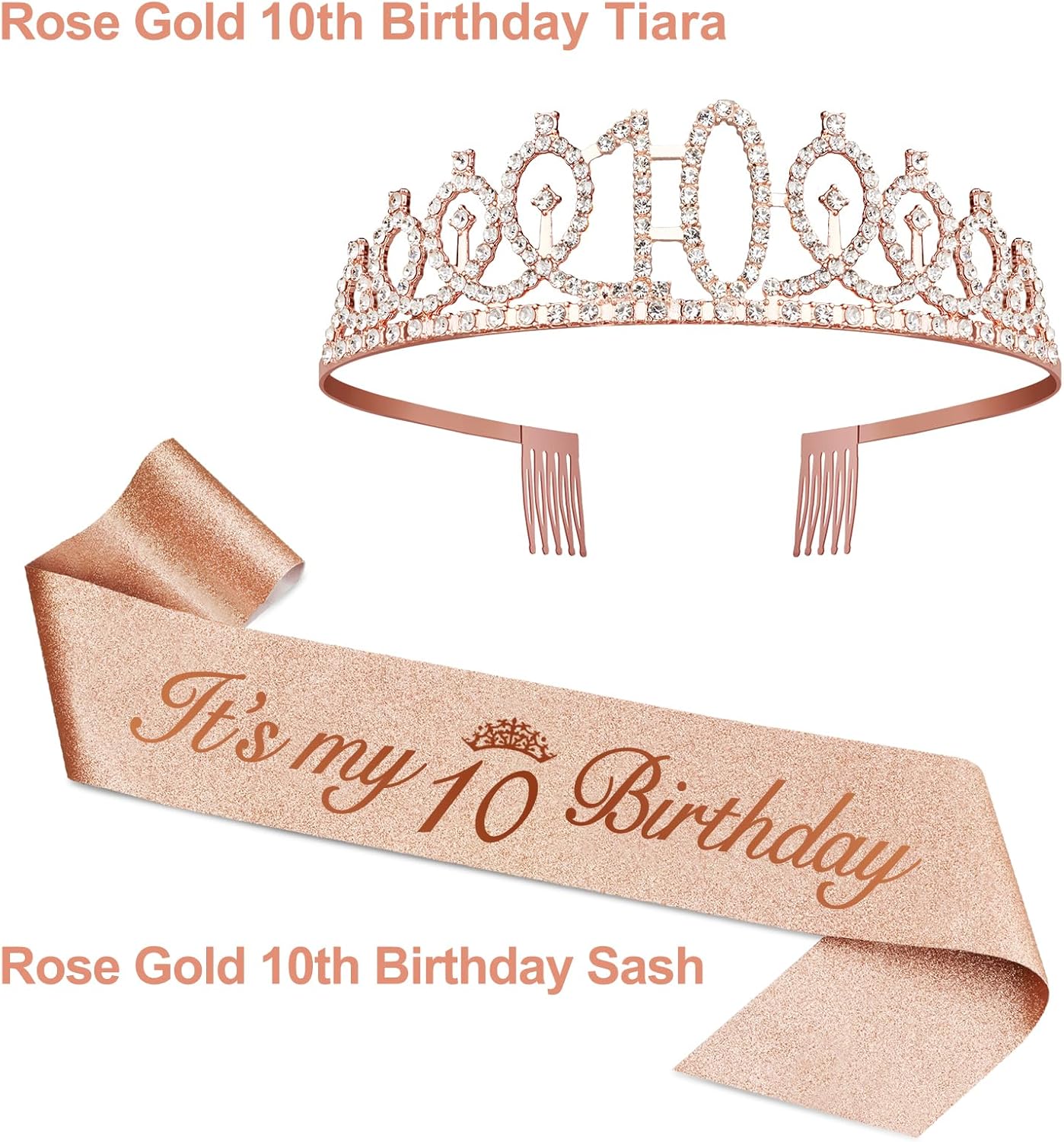 21st Birthday Decorations for Her with 21st Birthday Sash and Crown, Candles Gold, Gifts for 21 Year Old Girls