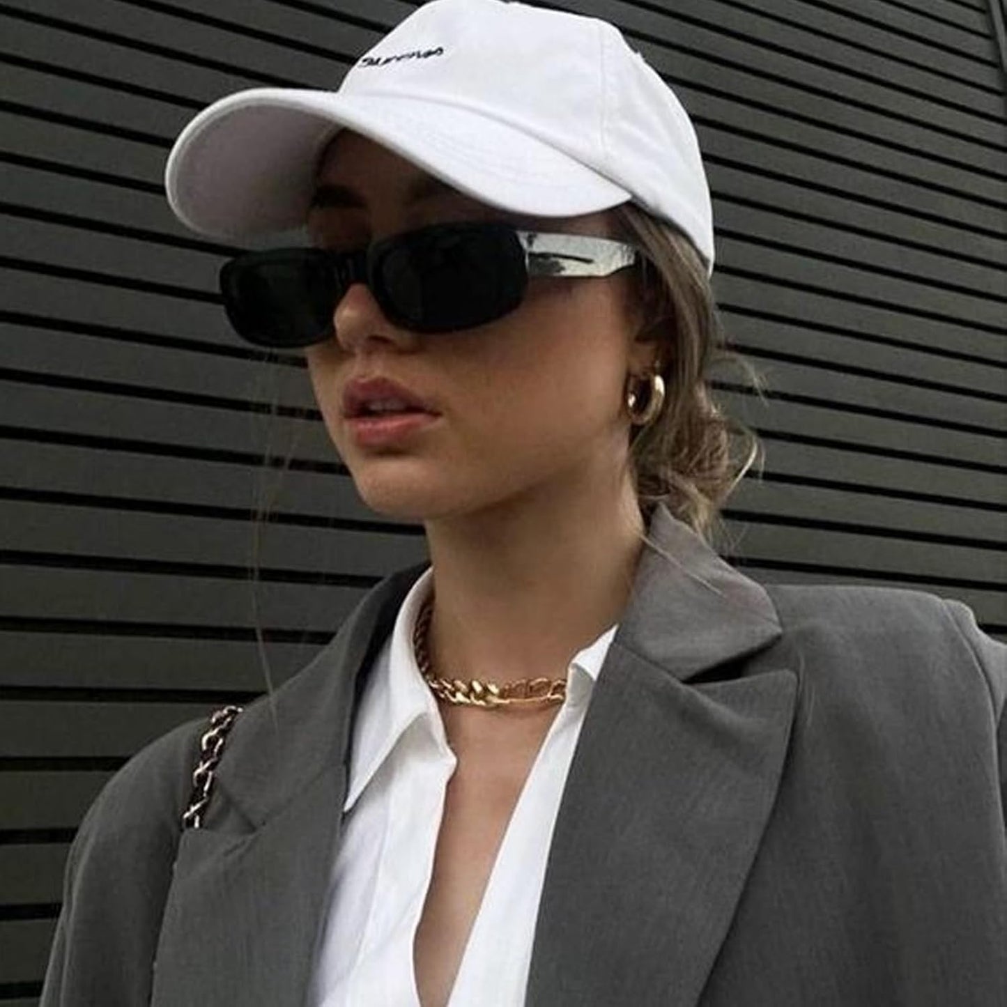 SUNOVELTIES 10 Pack Rectangle Sunglasses for Women Retro Narrow Square Glasses 90s Aesthetic Vintage Eyewear Uniex Adult