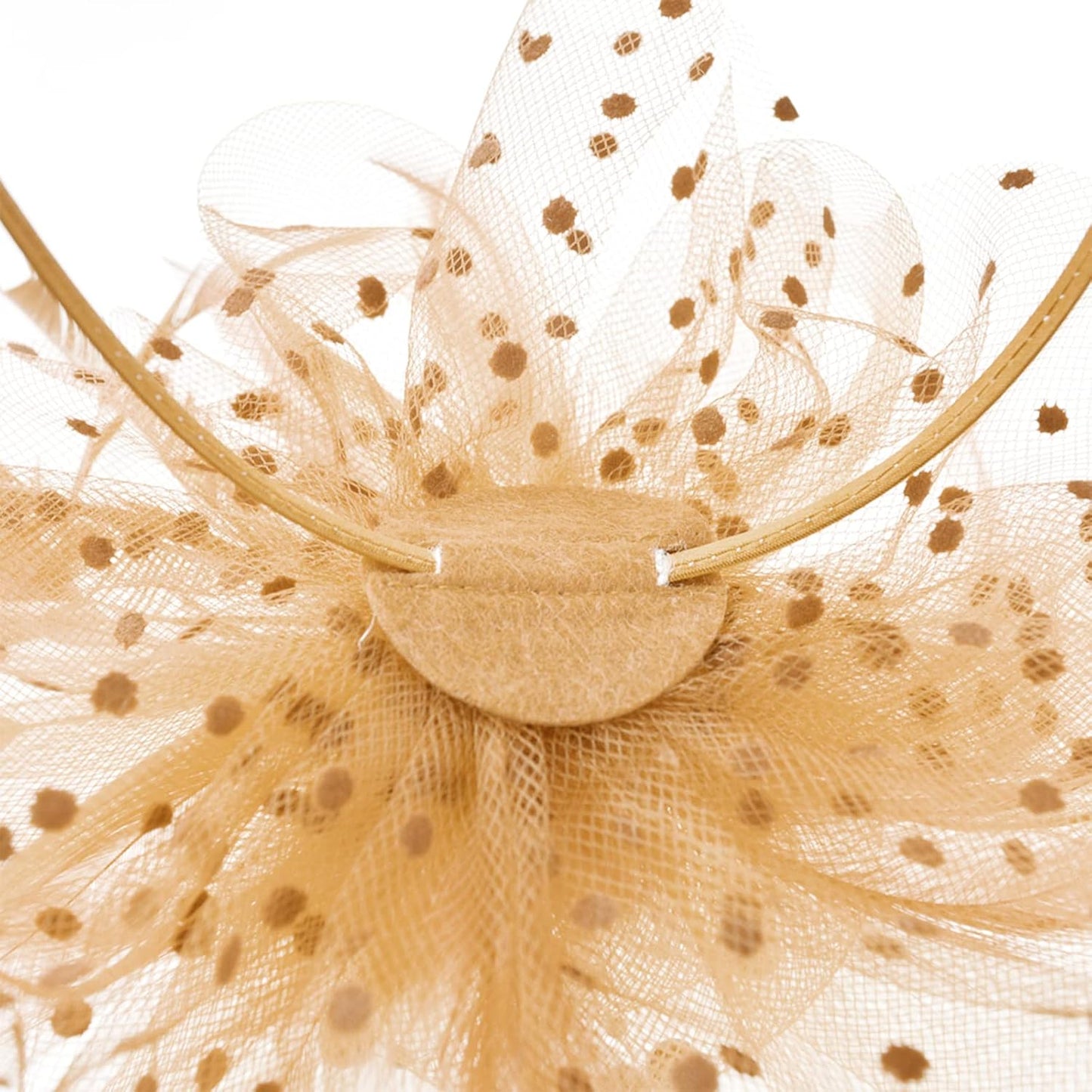 DRESHOW Fascinators Hat Flower Mesh Ribbons Feathers on a Headband and a Clip Tea Party Headwear for Girls and Women - Colors B