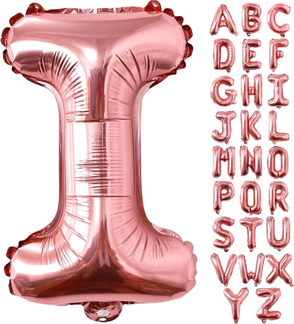 Lovoir 40 Inch Large Rose Gold Letter A Balloons Big Size Jumbo Mylar Foil Helium Balloon for Birthday Party Celebration Decorations Alphabet Rose Gold A