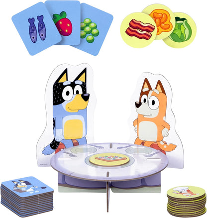 Bluey Fancy Restaurant Game, Join and Bingo as They Match Food Cards to Help Dad Prepare a Special Dinner for Mum, Serve up Fun While Building Memory and Matching Skills, Ages 3+, 2–4 Players