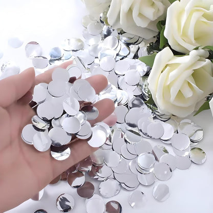 Blue Metallic Foil Confetti 8000 Pcs Shiny Round Table Confetti for Fill Balloon Wedding Graduation Party Decorations,60g of pack