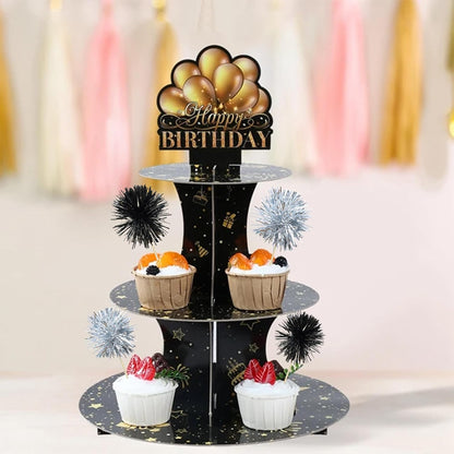 Ephlyn 30Pcs Foil Firework Cupcake Toppers Sparkle Tinsel Cupcake Picks Drink Stirrers Cocktail Food Fruit Toothpicks for Baby Shower Graduation Party Supplies White