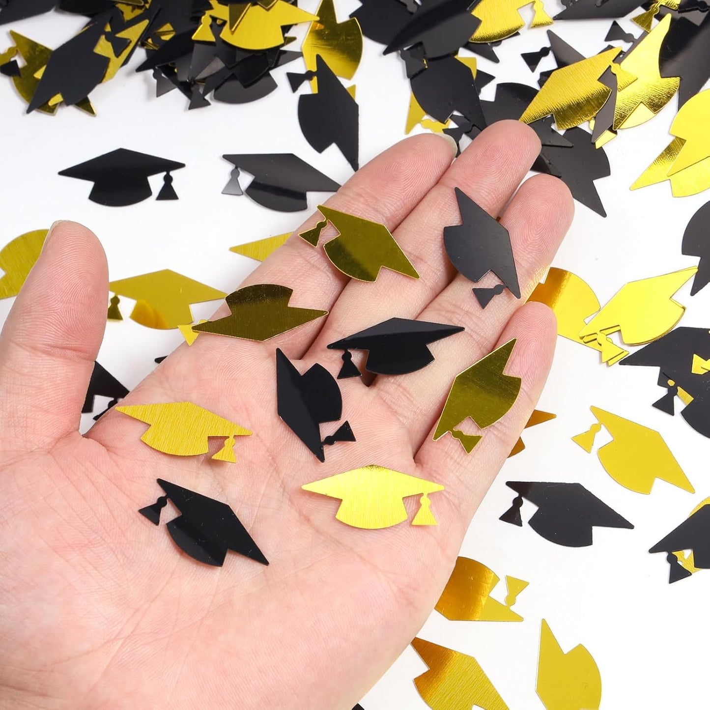 Silver and Blue Graduation Confetti 2026, 1000 Pcs Class of 2026 Table Centerpiece Grad Confetti for 2026 Graduation Party Decorations Supplies