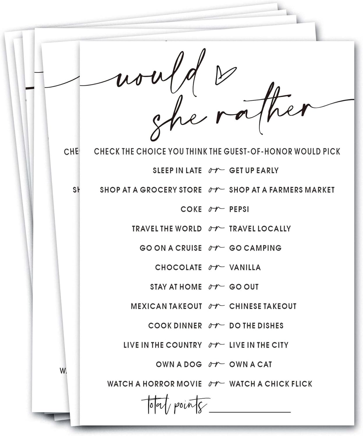 Bridal Shower Bingo, What Will The Bride to Be Receive, 25Pcs Bridal Bingo Game Cards, Engagement Party Games for Guests, Minimalist White Wedding Party Supplies - A18