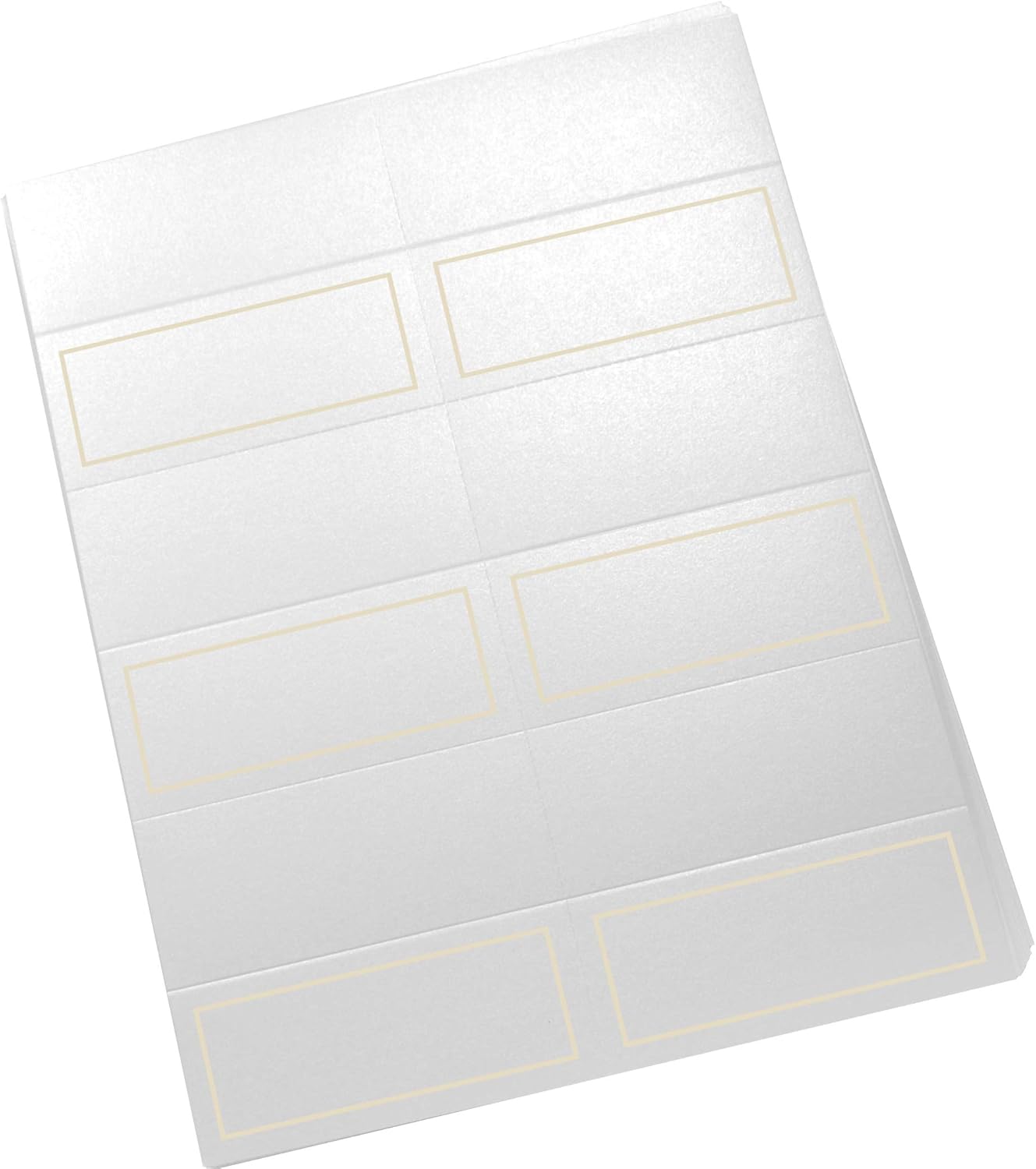 Single Line Border Printable Place Cards, Gold (Choose Color), Set of 60 (10 Sheets), Laser & Inkjet Printers - Wedding, Party, Dinner, and Special Events - Made in the USA