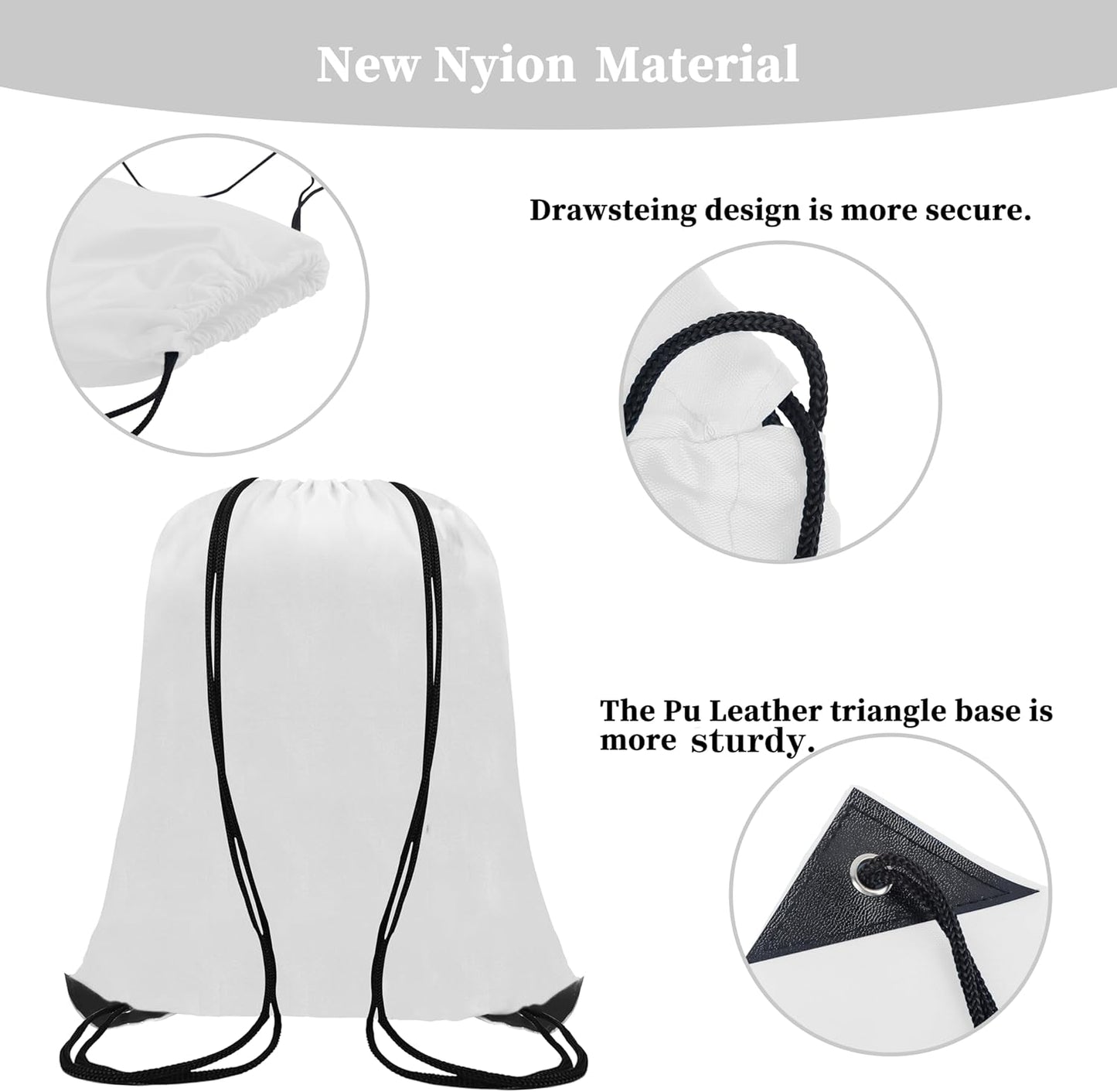 20 Colors Drawstring Backpack Bags Sack Pack Cinch Tote Sport Storage Polyester Bag for Gym Traveling