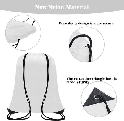 20 Colors Drawstring Backpack Bags Sack Pack Cinch Tote Sport Storage Polyester Bag for Gym Traveling