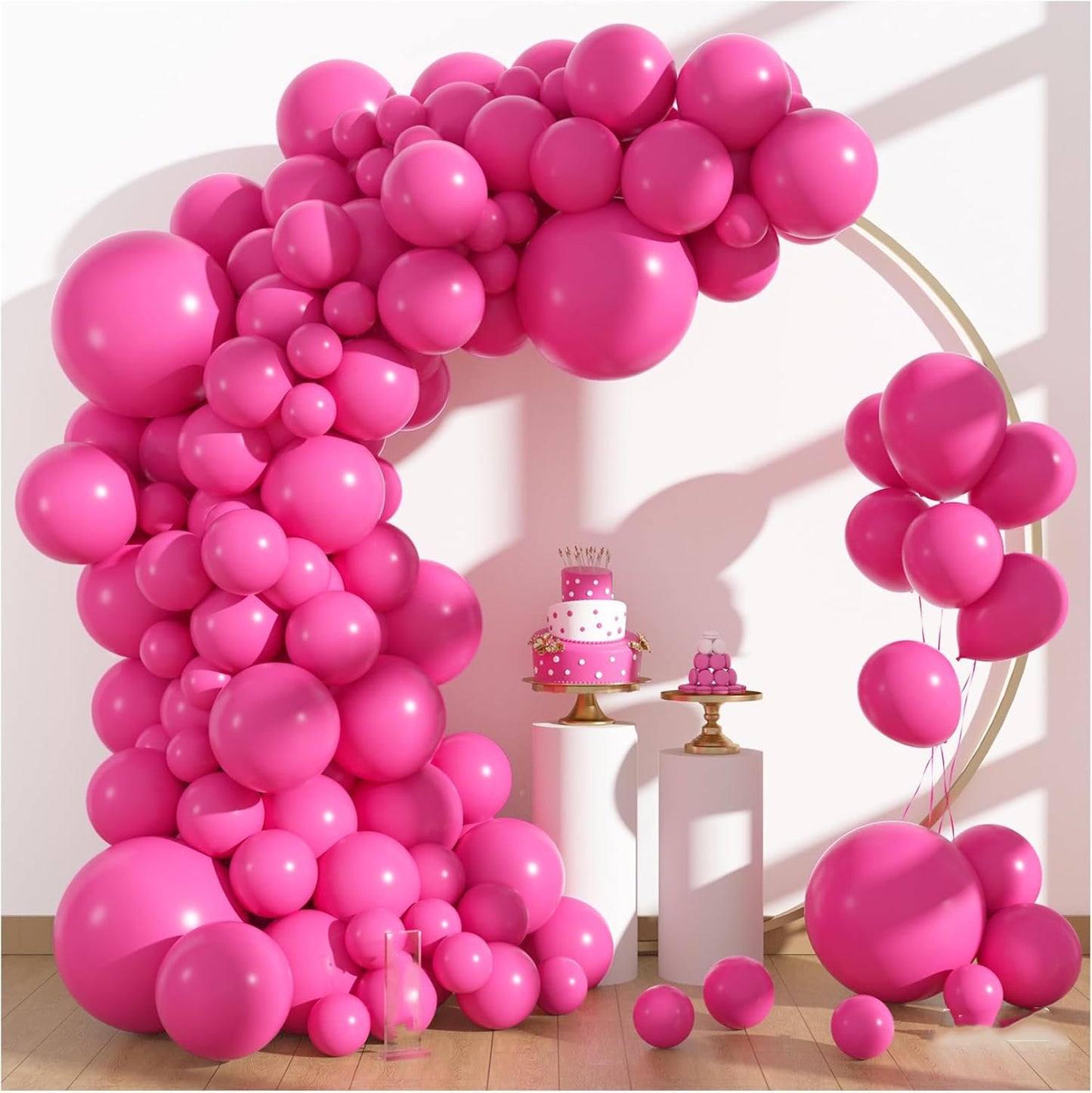 Amandir 153pcs White Sand Balloons Arch Garland Kit Different Sizes 18 12 10 5 Inch Cream Beige Sand White Latex Balloon for Birthday Boho Neutral Baby Shower Wedding Anniversary Party Decorations