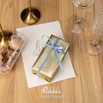 Ribbli Double Faced White Satin Ribbon,3/8” x Continuous 25 Yards,Fabric Ribbon use for Bows Bouquet,Gift Wrapping,Floral Arrangement