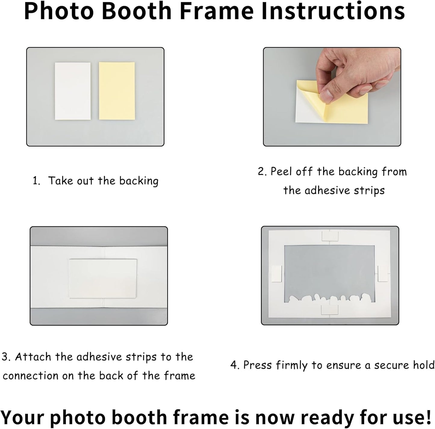 Friends Themed Photo Booth Props, 27.5 x 19.6 in Photo Booth Frame Friends Merchandise Party Decorations Supplies for Birthday, Graduation, Festivals, Anniversary, Wedding (Film Clapper Board Style)