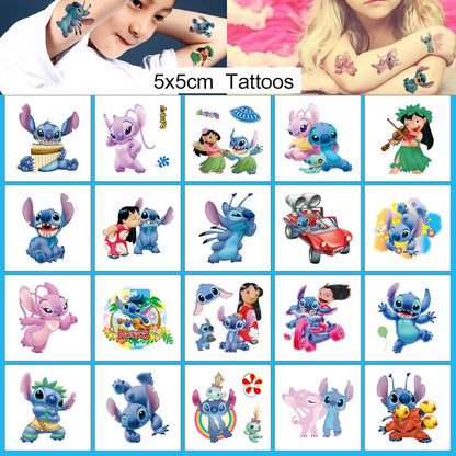 20 Sheets Disney Princess Temporary Tattoos for Kids, Birthday Party Favors, Cute Cartoon Decoration Sticker Gifts for Girl Boys Home Activity Class Prizes Carnival Christmas Rewards