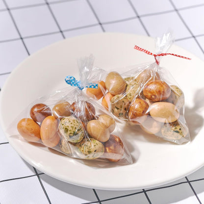 100 Pcs 10 in x 6 in Clear Flat Cello Cellophane Treat Bags Good for Bakery, Cookies, Candies,Dessert(by Brandon)1.4mil.Give Metallic Twist Ties!