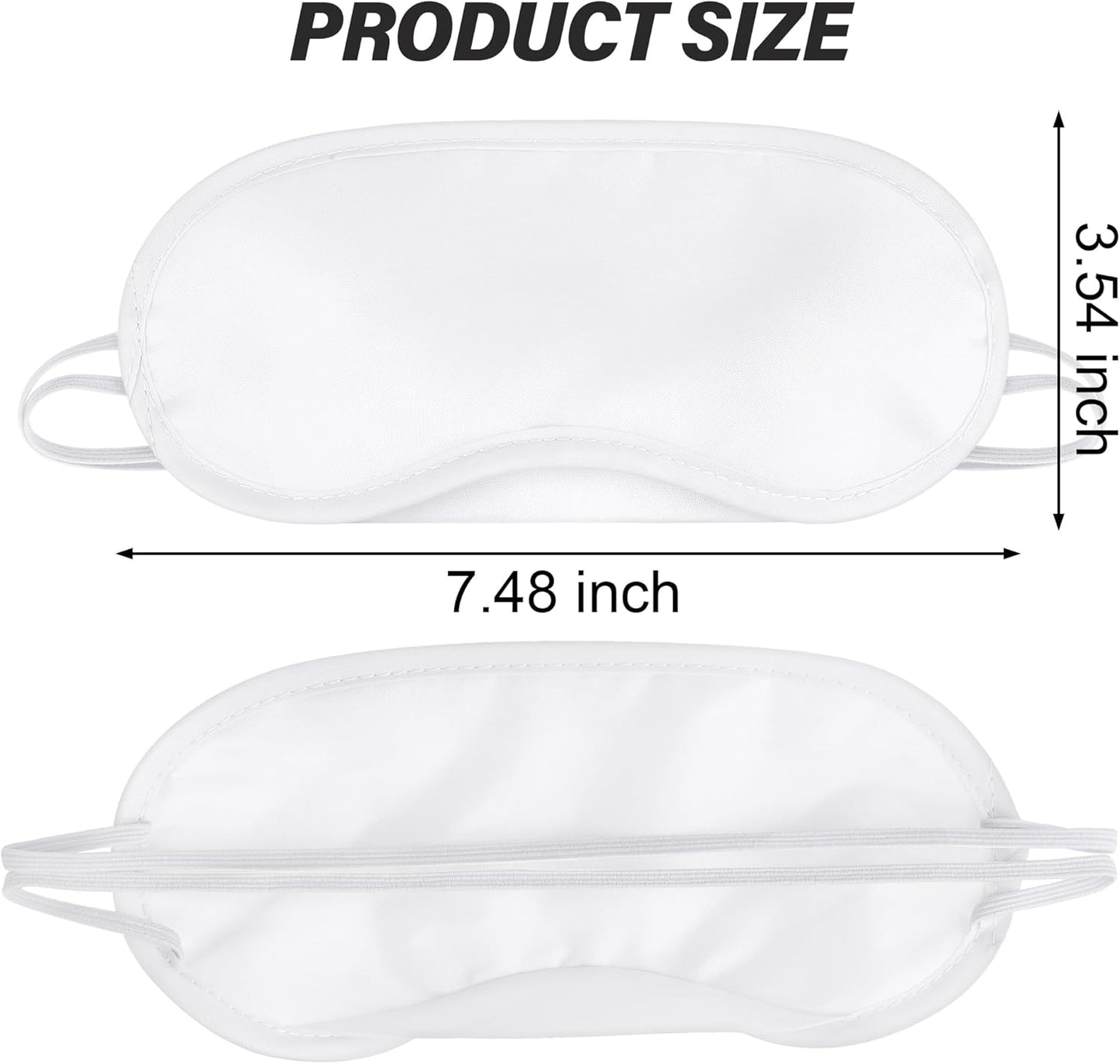 Aneco 50 Pieces Blindfold Eye Mask Shade Cover with Nose Pad and Adjustable Strap for Travel Sleep or Party Supplies