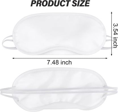Aneco 50 Pieces Blindfold Eye Mask Shade Cover with Nose Pad and Adjustable Strap for Travel Sleep or Party Supplies