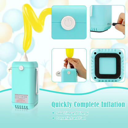 Ball Pump Balloon Pumps Electric, Balloon Pump Portable Long Animal Balloon Pump, Electric Blower Machine Inflator Basketball Pump 260 Balloon Pump for Party/Wedding/Birthday Decorations