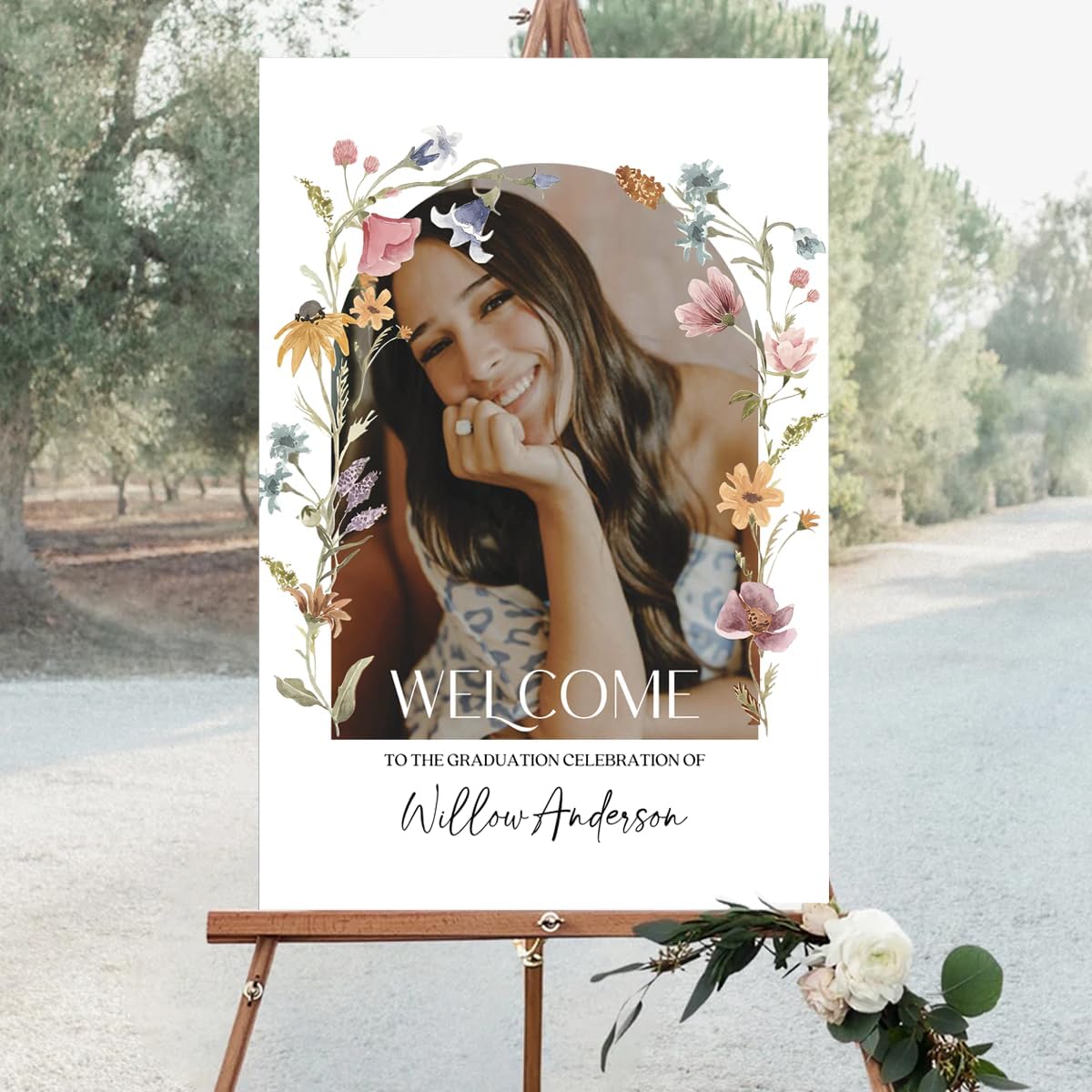 Graduation Party Welcome Sign, Photo Graduation Poster, Graduation Decorations, Grad Party Sign, Grad Welcome Sign, Graduation gift for best friend, Graduation gift for daughter, sister, brother - 1