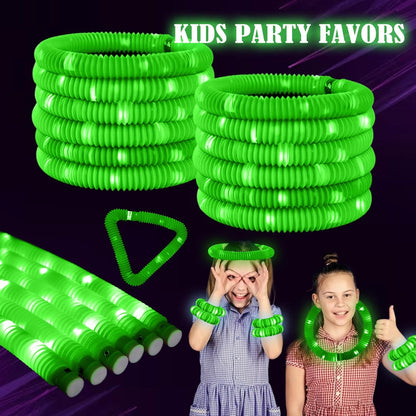 Orange 12PCS Glow Sticks Stocking Stuffers Party Favors-Glow in The Dark Party Supplies for Kids and Adults, Perfect for Festivals, Birthday Parties, Raves, Concerts, and Camping Decorations