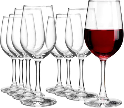 UMI UMIZILI 12 Ounce - Set of 12, Classic Durable Red/White Wine Glasses For Party