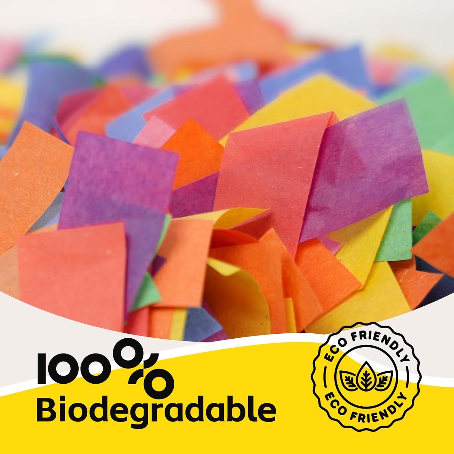 12 Inch Confetti Biodegradable [6 Pack] Confetti Cannons | Multicolor Confetti Poppers for Wedding,Birthday PartyChristmas Eve and New Year Give a Gift