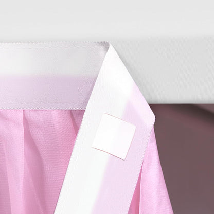 Pastel Rainbow Table Skirt Ruffle Party Tablecloth for Rectangle Table 6ft Birthday Party Baby Shower