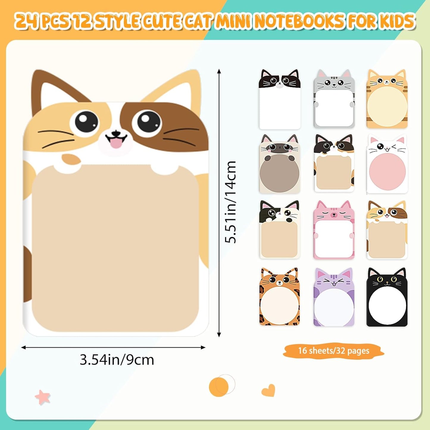 BESARME 24 Packs Mini Notebooks for Kids, Cute Animal Small Pocket Notepads Lined Mini Journal Easter Basket Stuffers Classroom Prizes Gifts Birthday Party Favors
