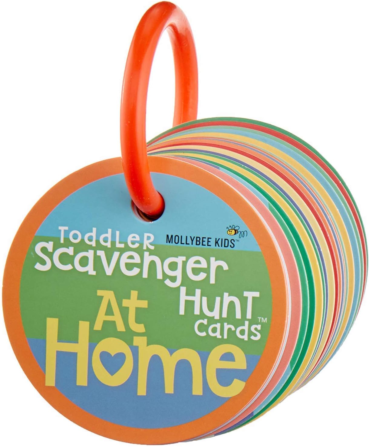 MOLLYBEE KIDS Preschool Outdoor Scavenger Hunt Cards at Home, Gifts for Ages 3, 4