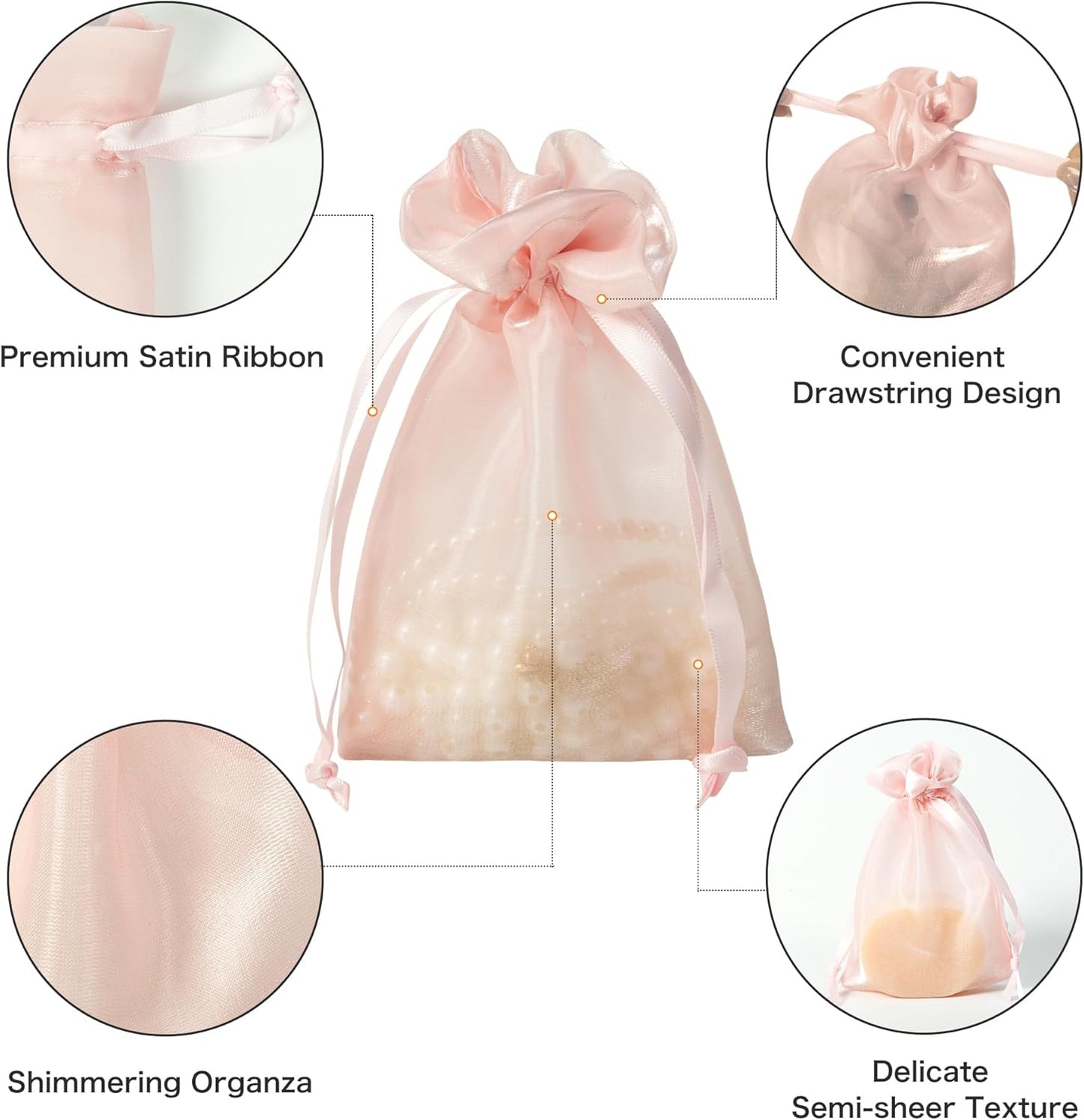 QIANF 20 Pcs Peacock Blue Small Organza Bags 3X4 inch for Wedding Favors with Drawstring, Mini Mesh Gift Bags Jewelry Pouch for Candy Bridal Shower Party Favor Baby Shower Christmas